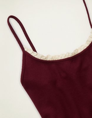 AE Main Squeeze Lace-Trim Cami | American Eagle