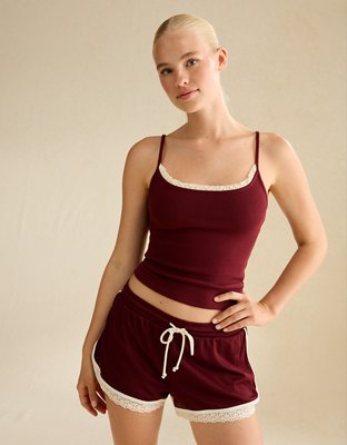 AE Main Squeeze Lace-Trim Cami | American Eagle