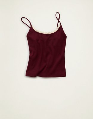 AE Main Squeeze Lace-Trim Cami | American Eagle