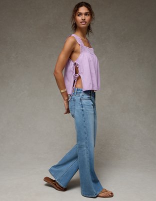 AE Sunchaser Square Neck Lace Tank Top