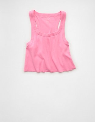 AE Cropped Racerback Tank | American Eagle