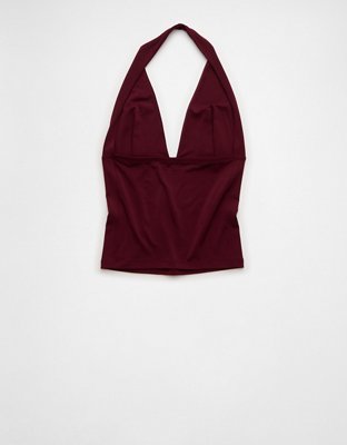 AE Deep V-Neck Halter Top