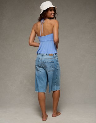 AE Soft & Sexy Halter Cinch Babydoll Top