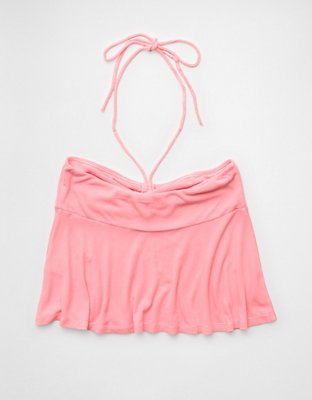 AE Soft & Sexy Halter Cinch Babydoll Top