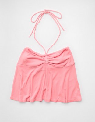 AE Soft & Sexy Halter Cinch Babydoll Top
