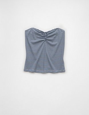 AE Cinch-Front Sweetheart Tube Top