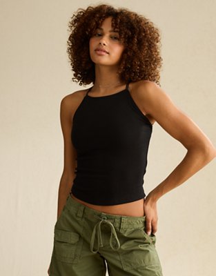 AE Strappy-Go-Lucky Boatneck Tank Top | American Eagle