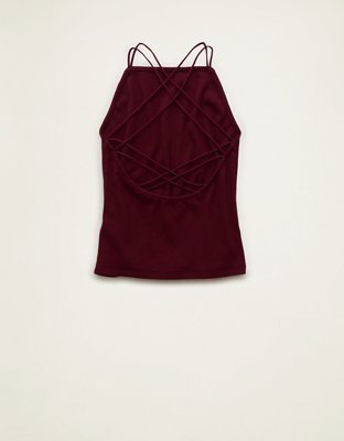 AE Strappy-Go-Lucky Boatneck Tank Top