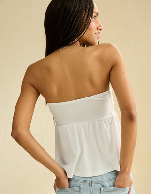 AE Gathered Babydoll Tube Top