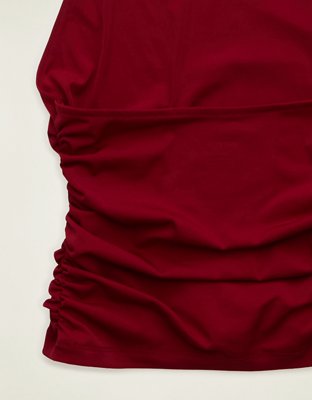 AE Draped High-Neck Halter Top