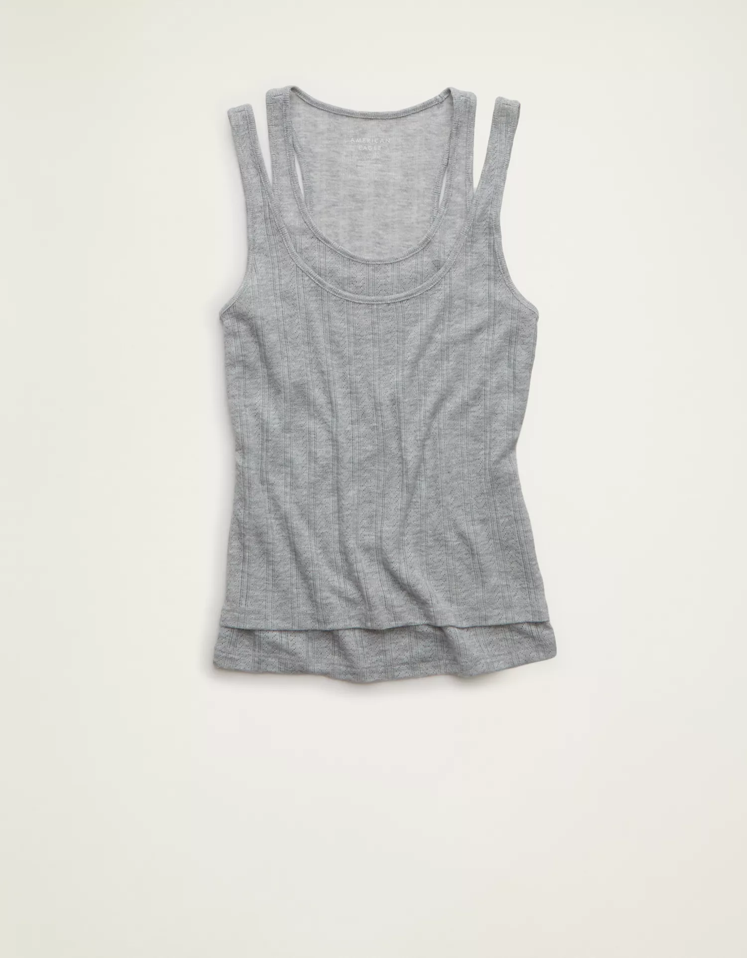 AE Twice As Nice Pointelle Tank Top - thumbnail 3