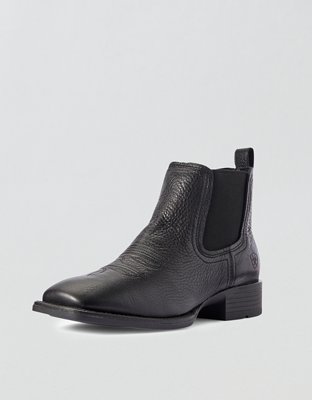Мужские ботинки Ariat Booker Chelsea Wide Square Toe Western Boot, цвет: Чёрный — фото 5
