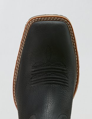 Мужские ботинки Ariat Hybrid Rancher Wide Square Toe Cowboy Boot, цвет: Чёрный — фото 4