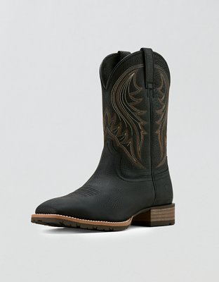 Мужские ботинки Ariat Hybrid Rancher Wide Square Toe Cowboy Boot, цвет: Чёрный — фото 5