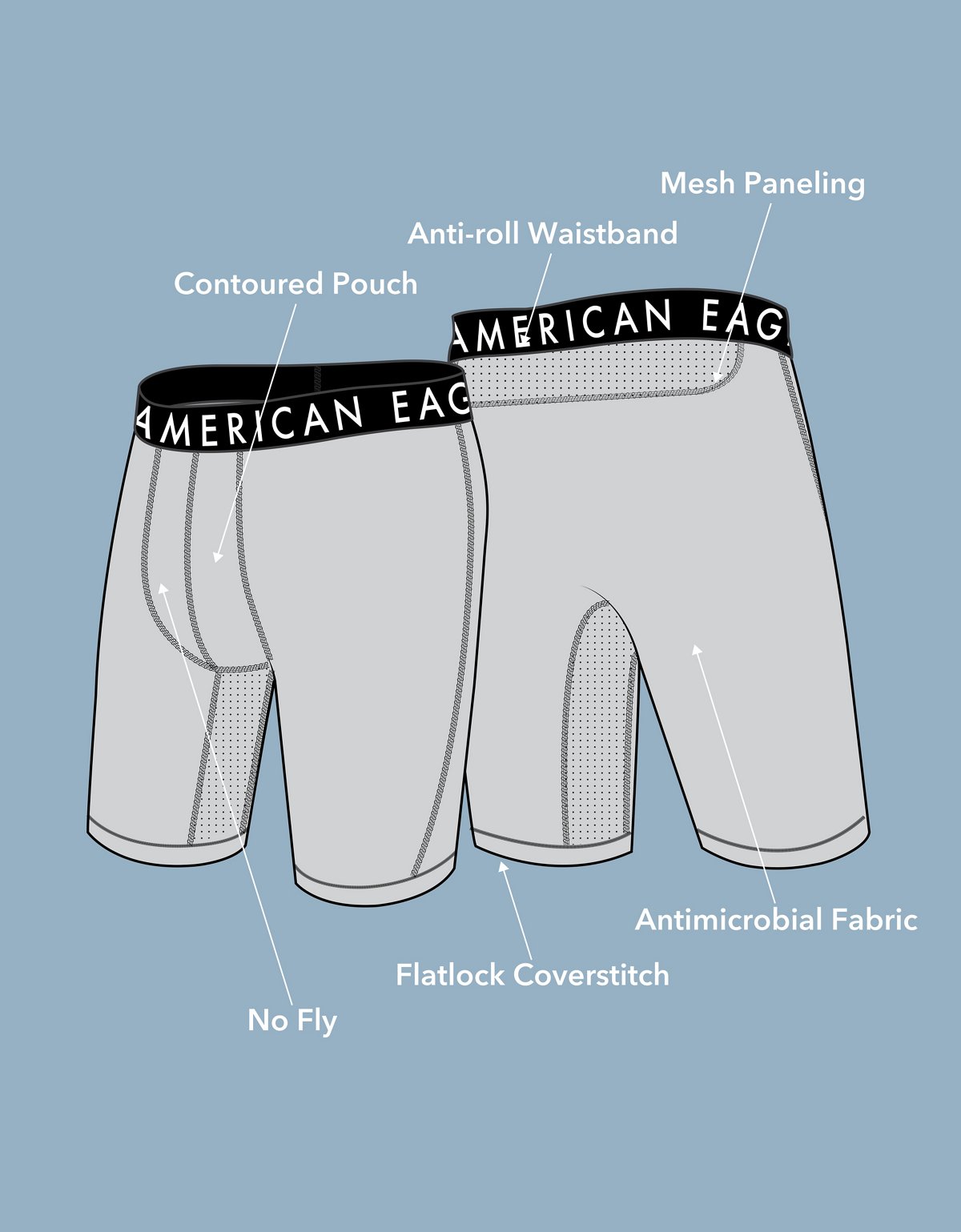 AEO Men's 8" Flex Boxer Brief - image 5