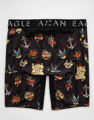 AEO Men's Sailor Tattoos 8" Flex Boxer Brief