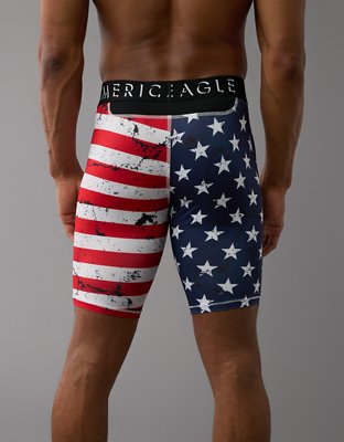 AEO USA Stars and Stripes 8" Flex Boxer Brief