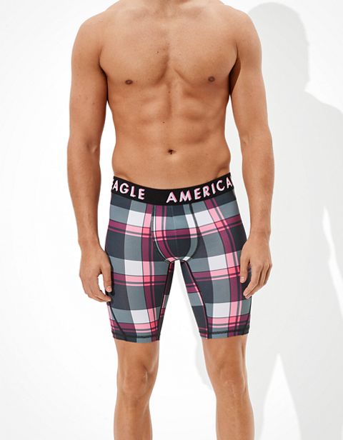 Трусы-боксеры AEO Plaid Flex для мужчин — American Eagle
