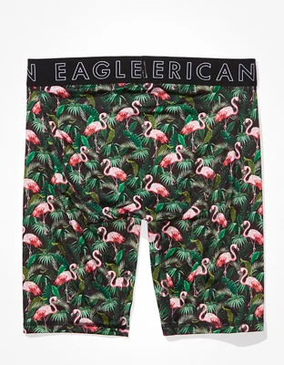 AEO Tropical Flamingos 9" Flex Boxer Brief
