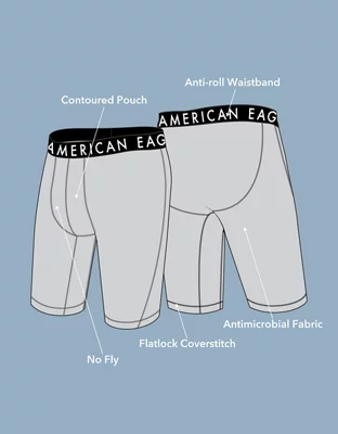 AEO Tropical Flamingos 9" Flex Boxer Brief