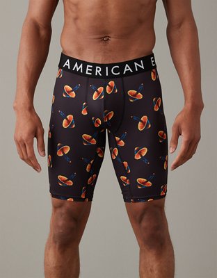 Buy American Eagle Men Black Mushroom 6 Inches Flex Boxer Briefs