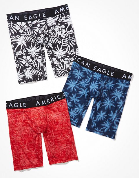 Трусы-боксеры AEO Flex для мужчин, 3 шт. — American Eagle