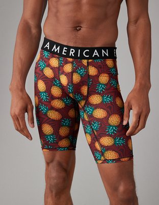 NEW AMERICAN EAGLE OUTFITTERS ORANGE BLACK EAGLE BOXER MEN EXTRA