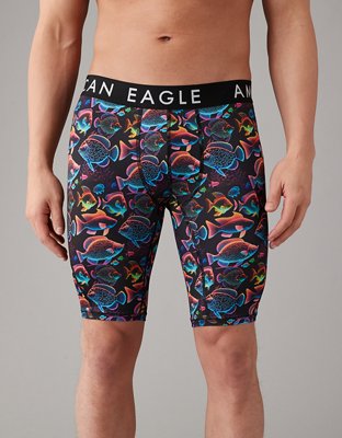 NWT AMERICAN EAGLE Flex Boxer Briefs 9 Inseam Sz XS-S-M-XL Black