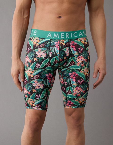 Трусы-боксеры AEO Flex для мужчин, цветочный принт — American Eagle