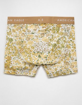 Caleçon boxeur ajusté classique de 4,5 po motif floral pour hommes AEO