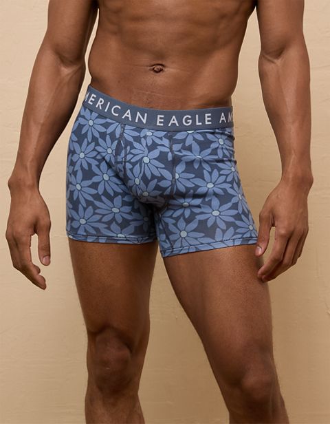 Трусы-боксеры AEO Classic для мужчин, цветочный принт — American Eagle