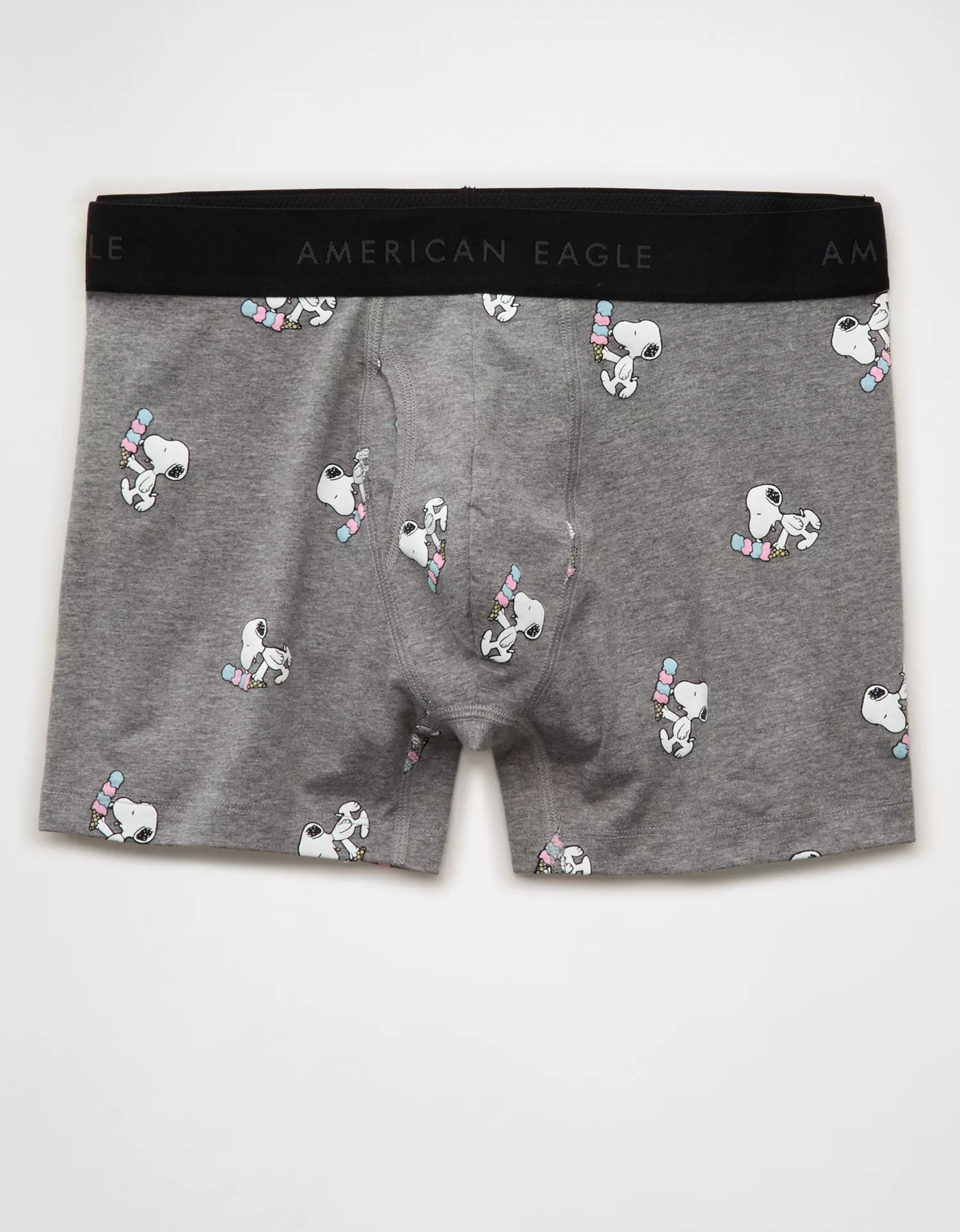 AEO Men's Snoopy 4.5" Classic Cotton Boxer Brief