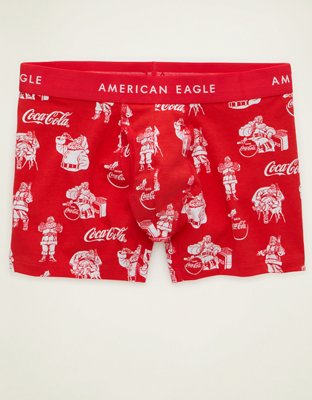 AEO Men's Coca Cola 4.5" Classic Cotton Boxer Brief