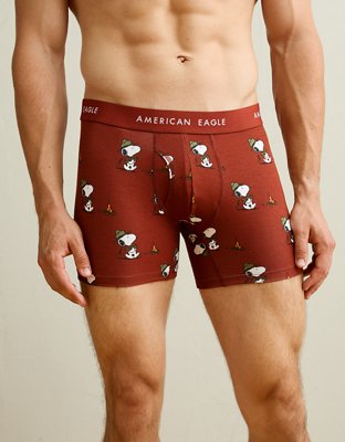 AEO Men's Snoopy 4.5" Classic Cotton Boxer Brief