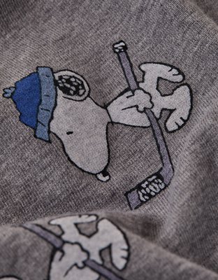 Caleçon boxeur ajusté classique de 4,5 po en coton à motifs de Snoopy pour hommes AEO