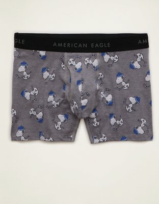 AEO Men's Snoopy 4.5" Classic Cotton Boxer Brief