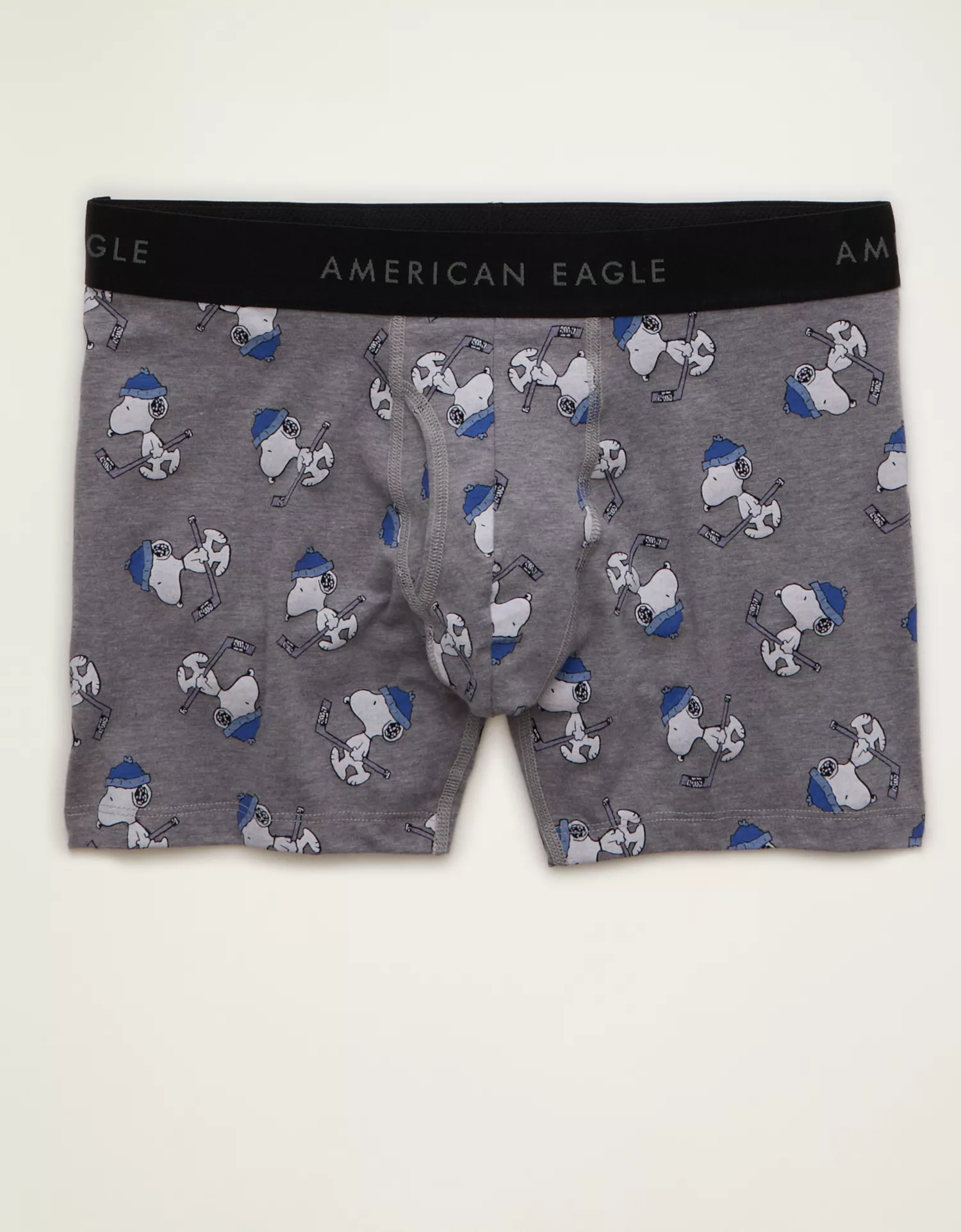 AEO Men's Snoopy 4.5" Classic Cotton Boxer Brief