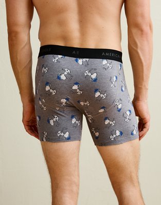 AEO Men's Snoopy 4.5" Classic Cotton Boxer Brief