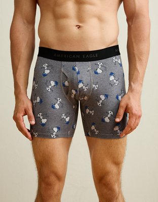 AEO Men's Snoopy 4.5" Classic Cotton Boxer Brief