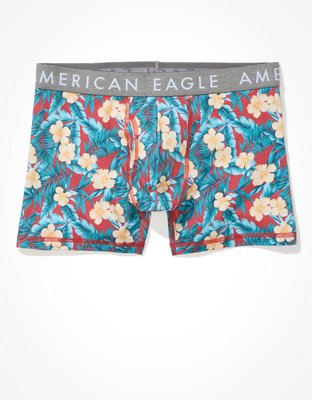 Трусы-боксеры AEO Classic для мужчин, цветочный принт — American Eagle — фото 2