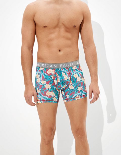 Трусы-боксеры AEO Classic для мужчин, цветочный принт — American Eagle