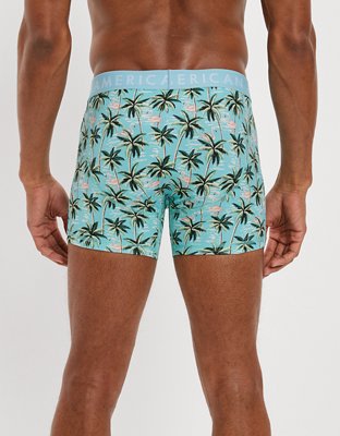 Brief bóxer clásico de 4.5" con estampado de flamencos AEO