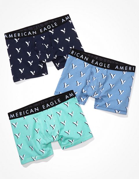 Трусы-боксеры AEO Shadow Classic для мужчин, 3 шт. — American Eagle