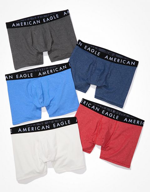 Трусы-боксеры AEO Classic для мужчин, 5 шт. — American Eagle
