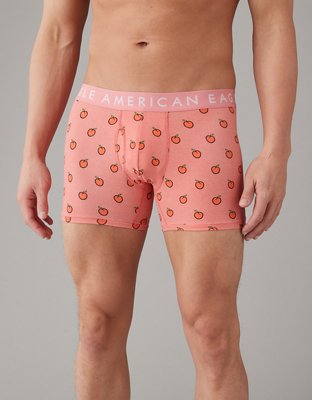 American Eagle AE 3-Pack Men's 4.5 Mid-Length Boxer Briefs XL Extra Large  X-Large AEO Underwear (Pink, Orange, Blue) at  Men's Clothing store