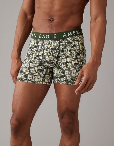 Трусы-боксеры AEO Dollar Classic для мужчин — American Eagle