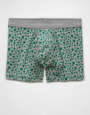 AEO Mens St. Patricks Day Clovers 4.5 Classic Boxer Brief