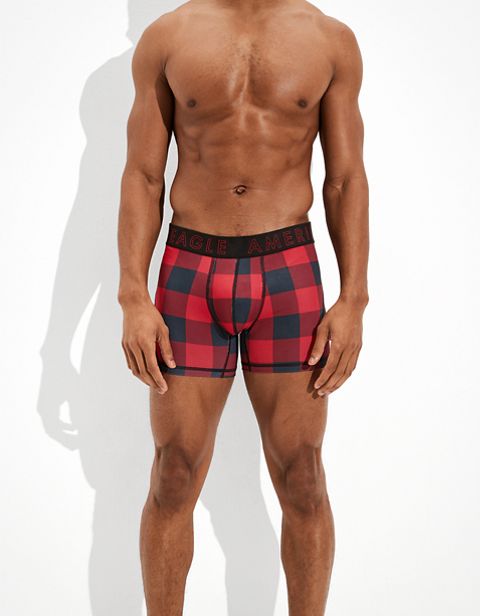 Трусы-боксеры AEO Plaid Flex для мужчин — American Eagle