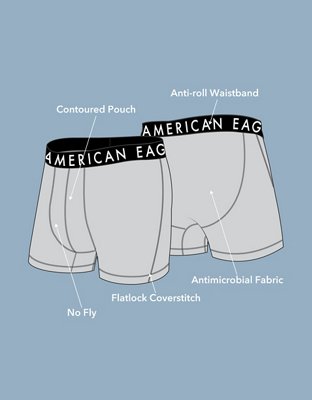 Трусы-боксеры AE Space Flex для мужчин, сетка — American Eagle — фото 5