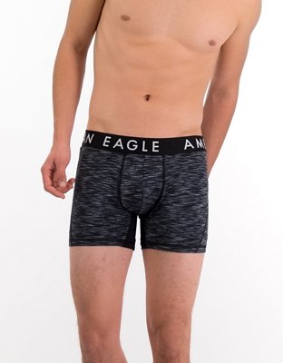 American Eagle Men's Space Dye Mesh 4.5 Flex Boxer Brief XL Bold Black  price in UAE,  UAE